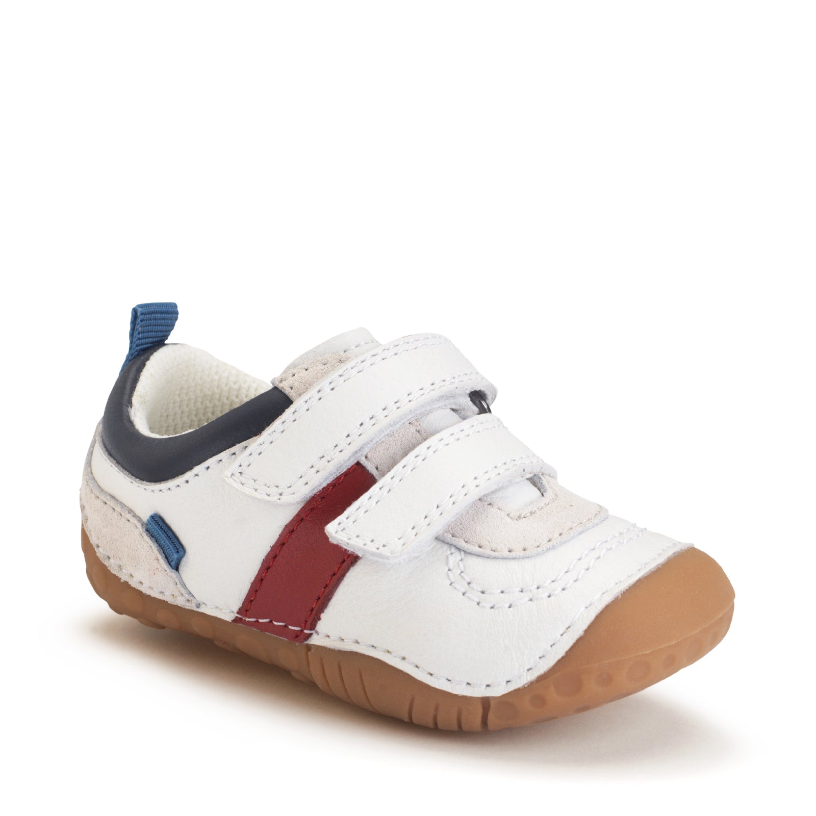 Start-rite Zap White leather rip-tape pre-walkers – Hopscotch Shoe