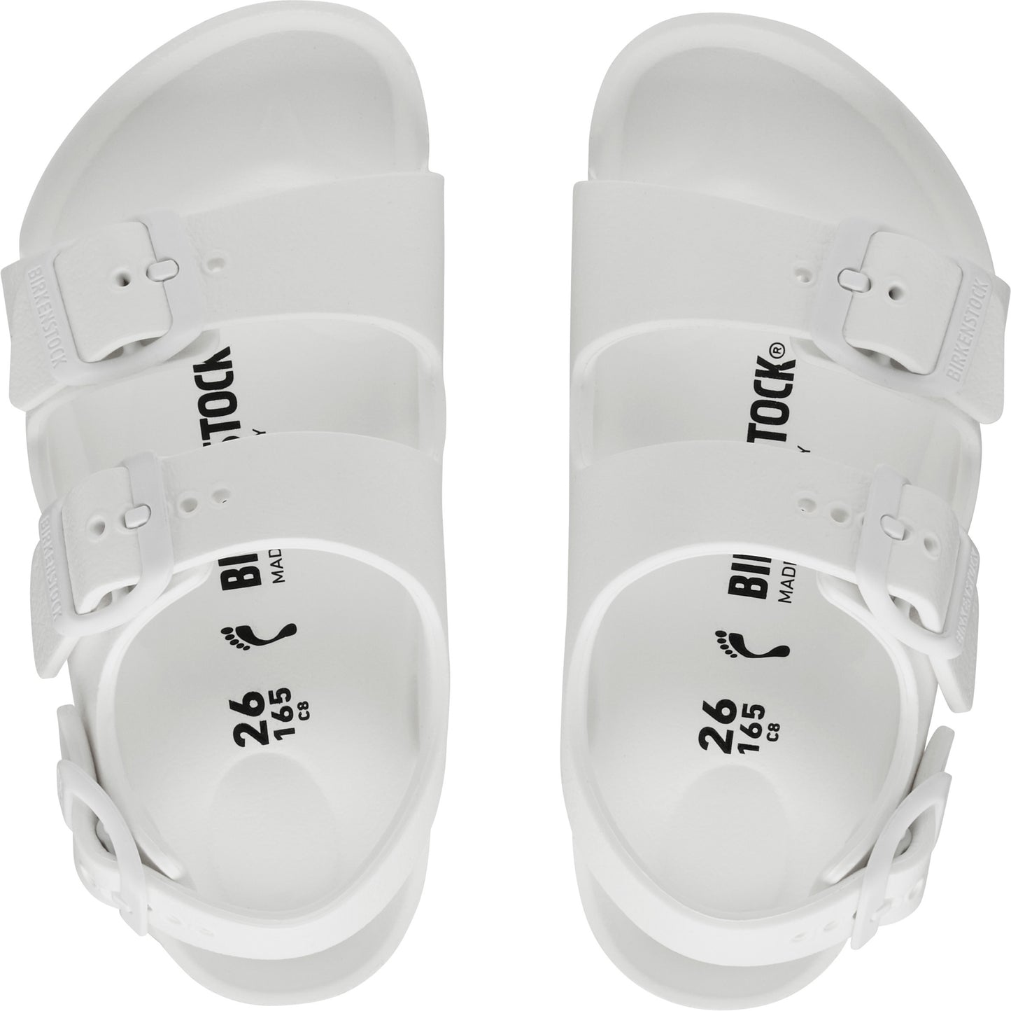 BIRKENSTOCK Milano Kids EVA - White and Fondant Pink