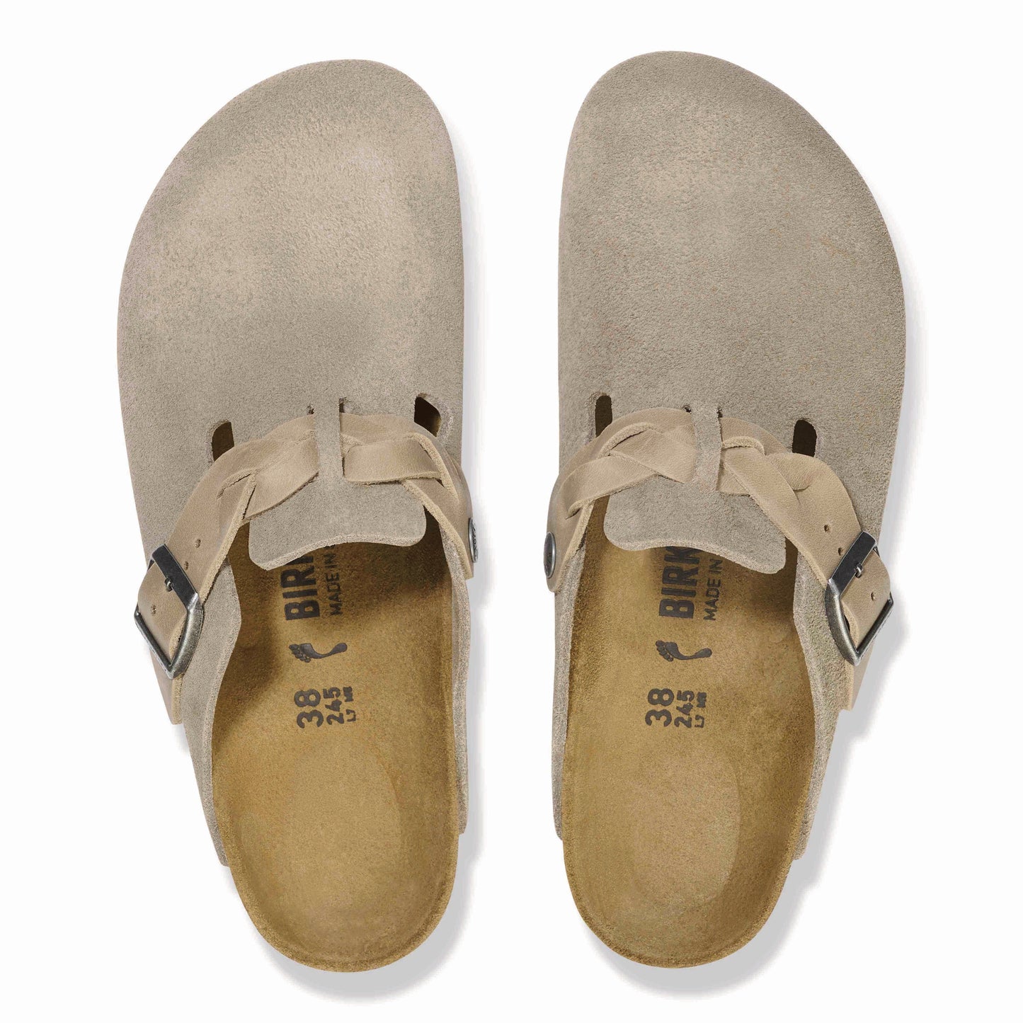 Birkenstock Braided Boston Taupe NARROW FIT