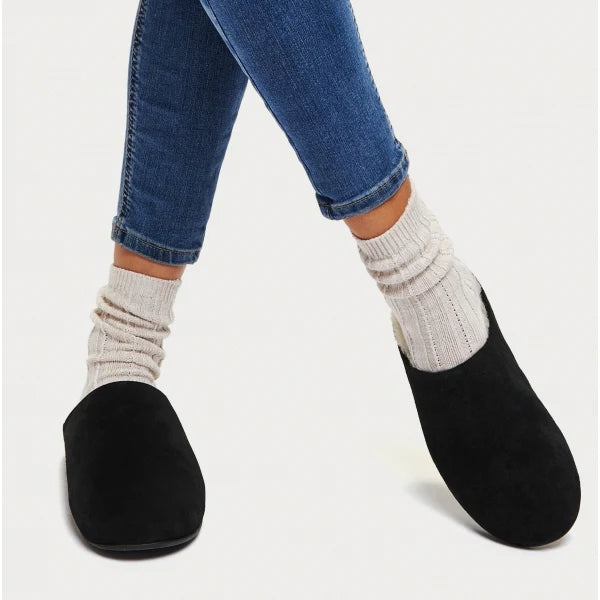 Fitflop Chrissie Shearling Slipper Black N28-001-060