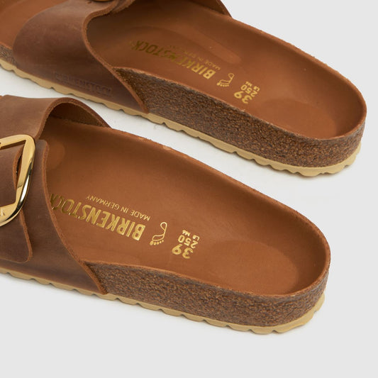 Birkenstock Madrid Big Buckle Cognac