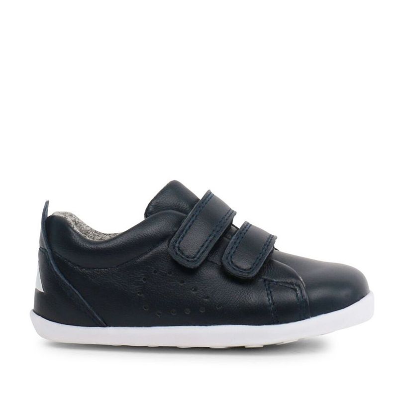 Bobux Step Up Grass Court- Blueberry, Navy, Rose gold