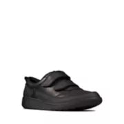 Clarks Scape Flare Black School Shoe