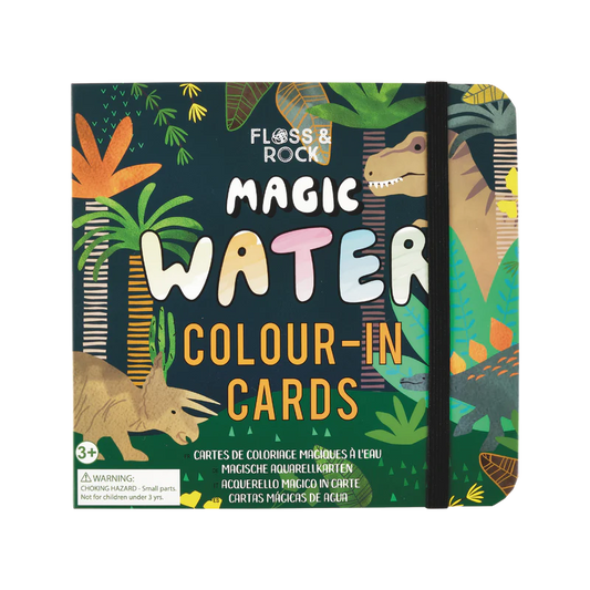 Floss & Rock Magic Colour Changing Water Cards - Dinosaur