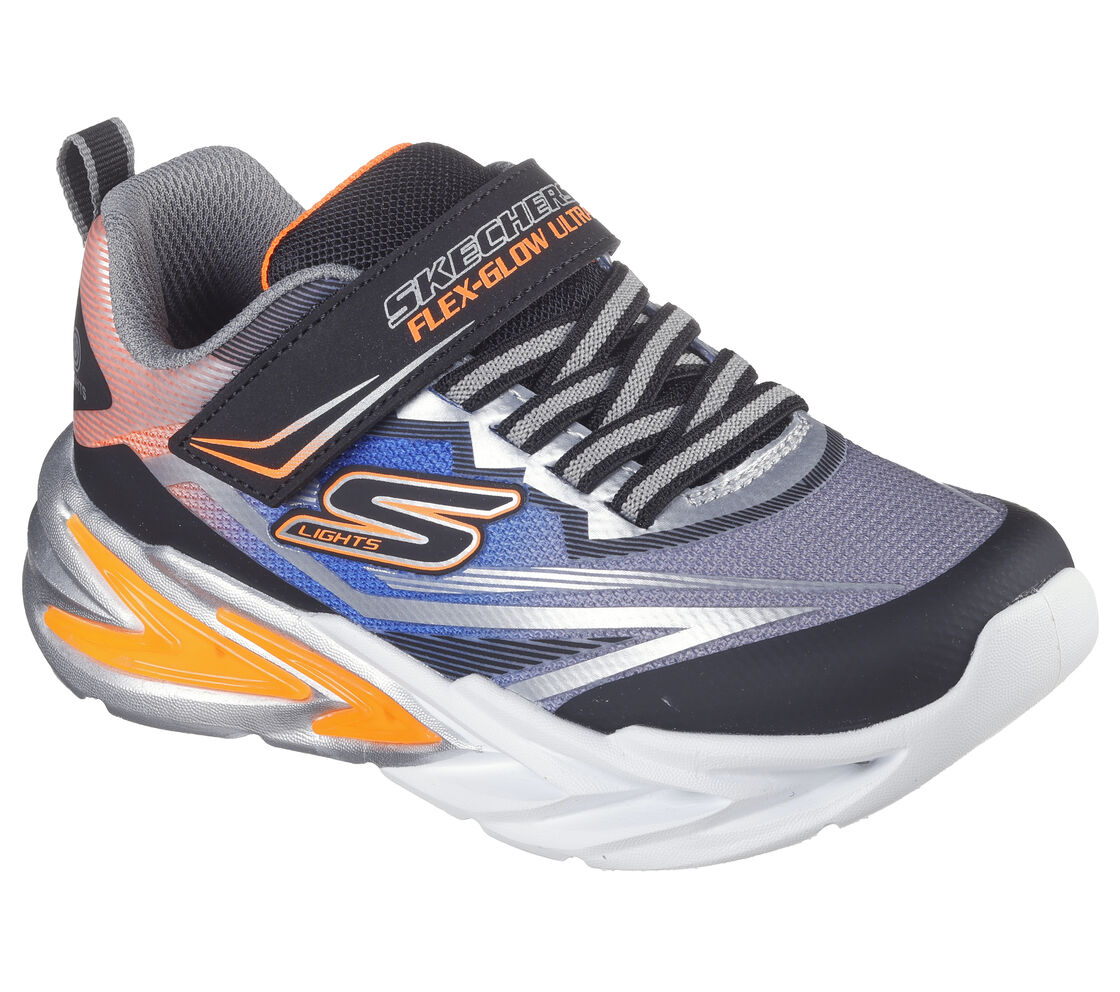 Skechers S Lights: Flex-Glow Ultra 400139N - BKSL & BLMT