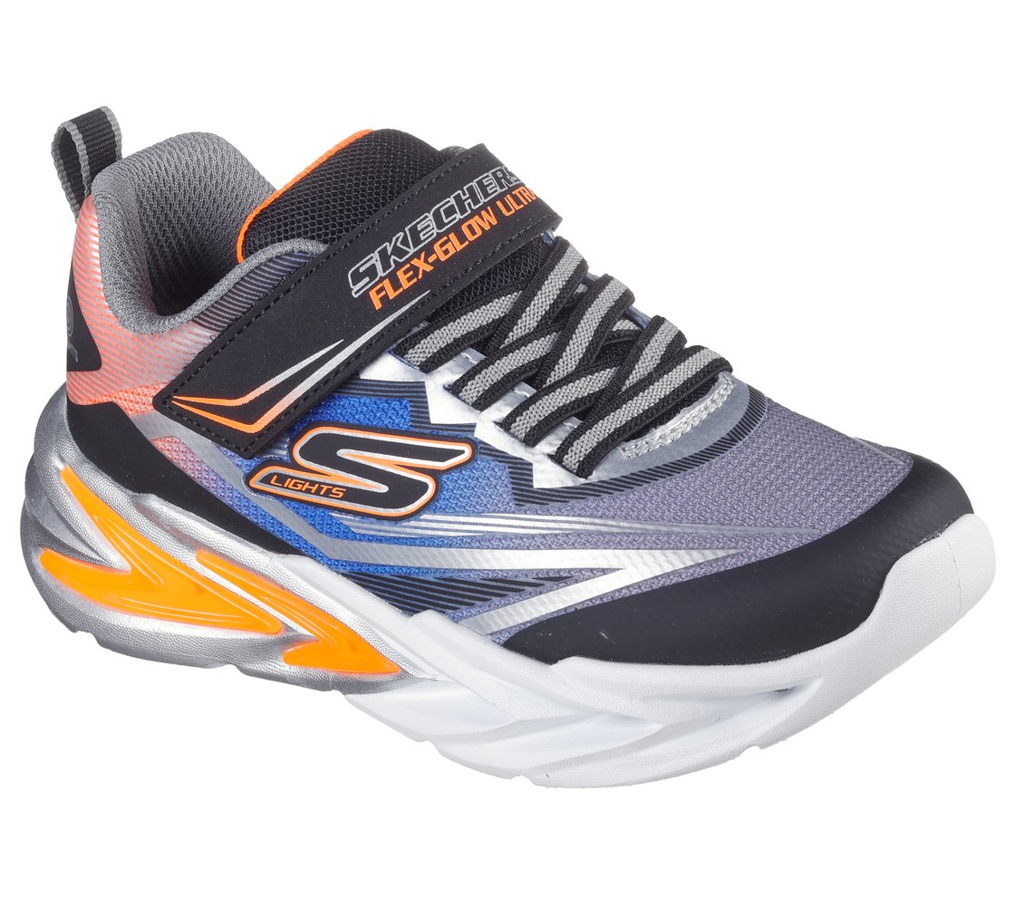 Skechers S Lights: Flex-Glow Ultra 400139N - BKSL & BLMT