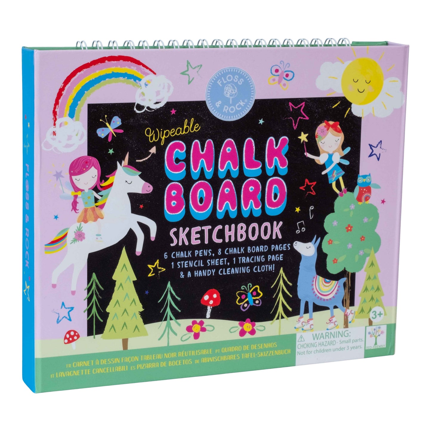 Floss & Rock Chalk Board Sketchbook - Rainbow Fairy