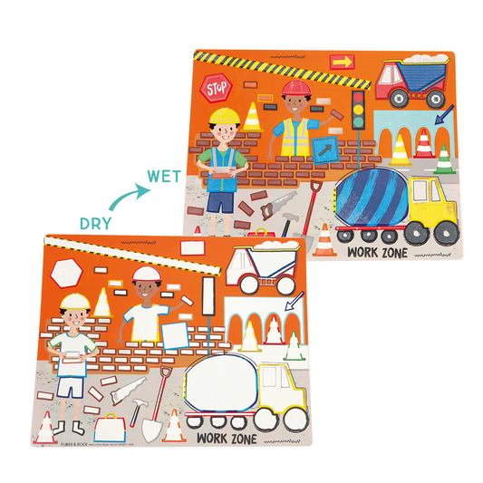 Floss & Rock Magic Water Placemats - Construction