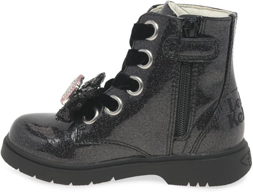 Lelli Kelly LK HF3736 FIOR DI FIOCCO glitter boot with removable bow