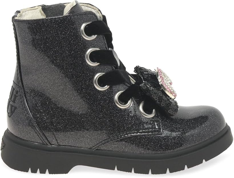 Lelli Kelly LK HF3736 FIOR DI FIOCCO glitter boot with removable bow