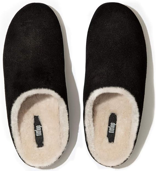 Fitflop Chrissie Shearling Slipper Black N28-001-060
