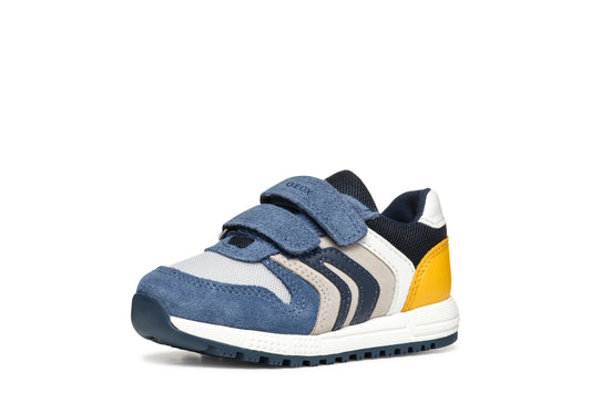 Geox B453CA B Alben - Jeans/Yellow & Sage/Avio