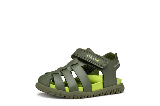 Geox B556AAB FUSBETTO SANDAL - SAGE & NAVY