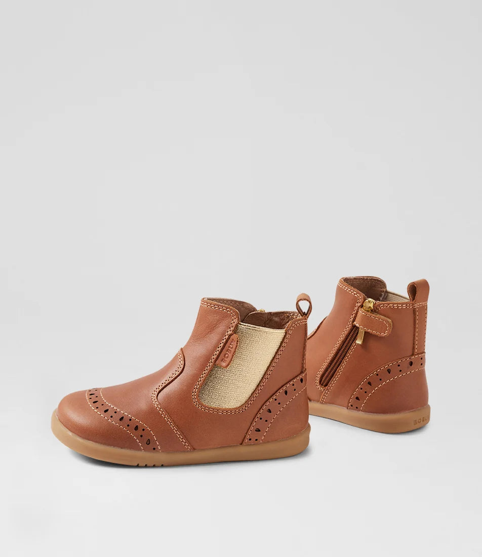 Bobux Billie I-Walk Caramel Boots