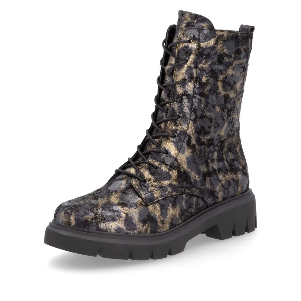 Remonte womens D1W72 leopard print boots