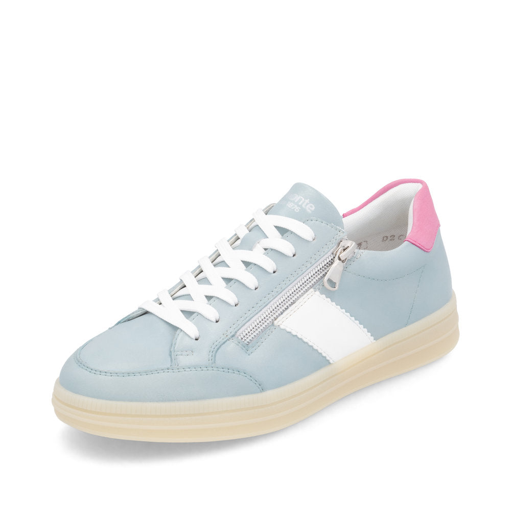 D2C02 Remonte Odeon Shoe -Blue/White and Fuchsia/White