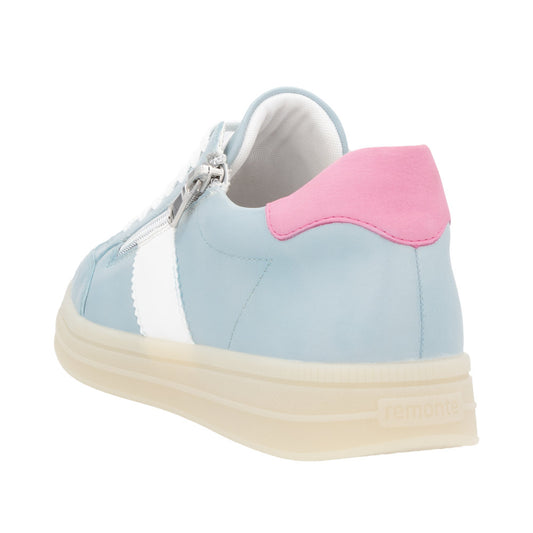 D2C02 Remonte Odeon Shoe -Blue/White and Fuchsia/White