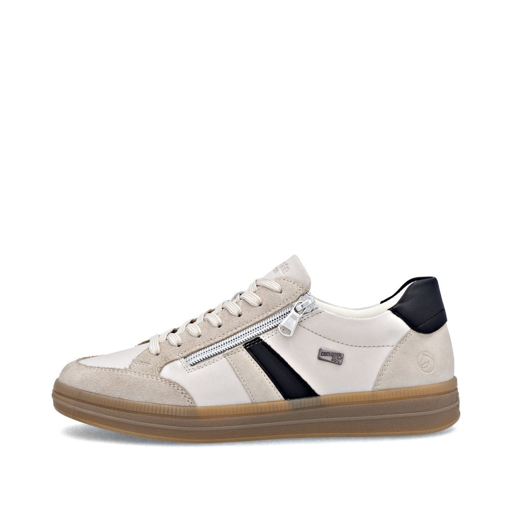 Remonte Off White Womens Zip shoe D2C04