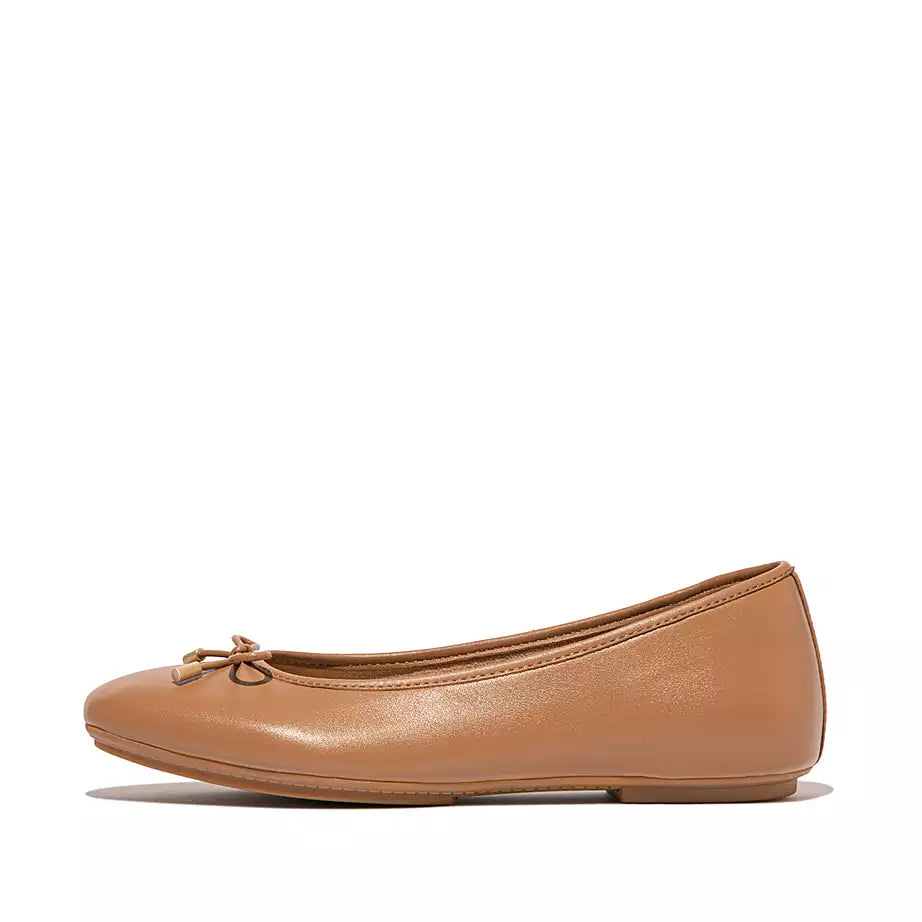 Ladies leather ballet pumps clearance