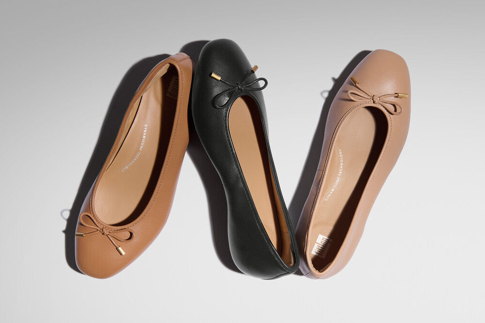 Fitflop Delicato ladies ballet pump available in BEIGE (tan) / BLACK / Paris Beige (Cream) / SIlver