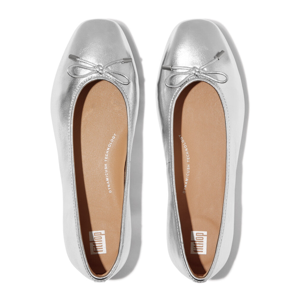 Fitflop Delicato ladies ballet pump available in BEIGE (tan) / BLACK / Paris Beige (Cream) / SIlver