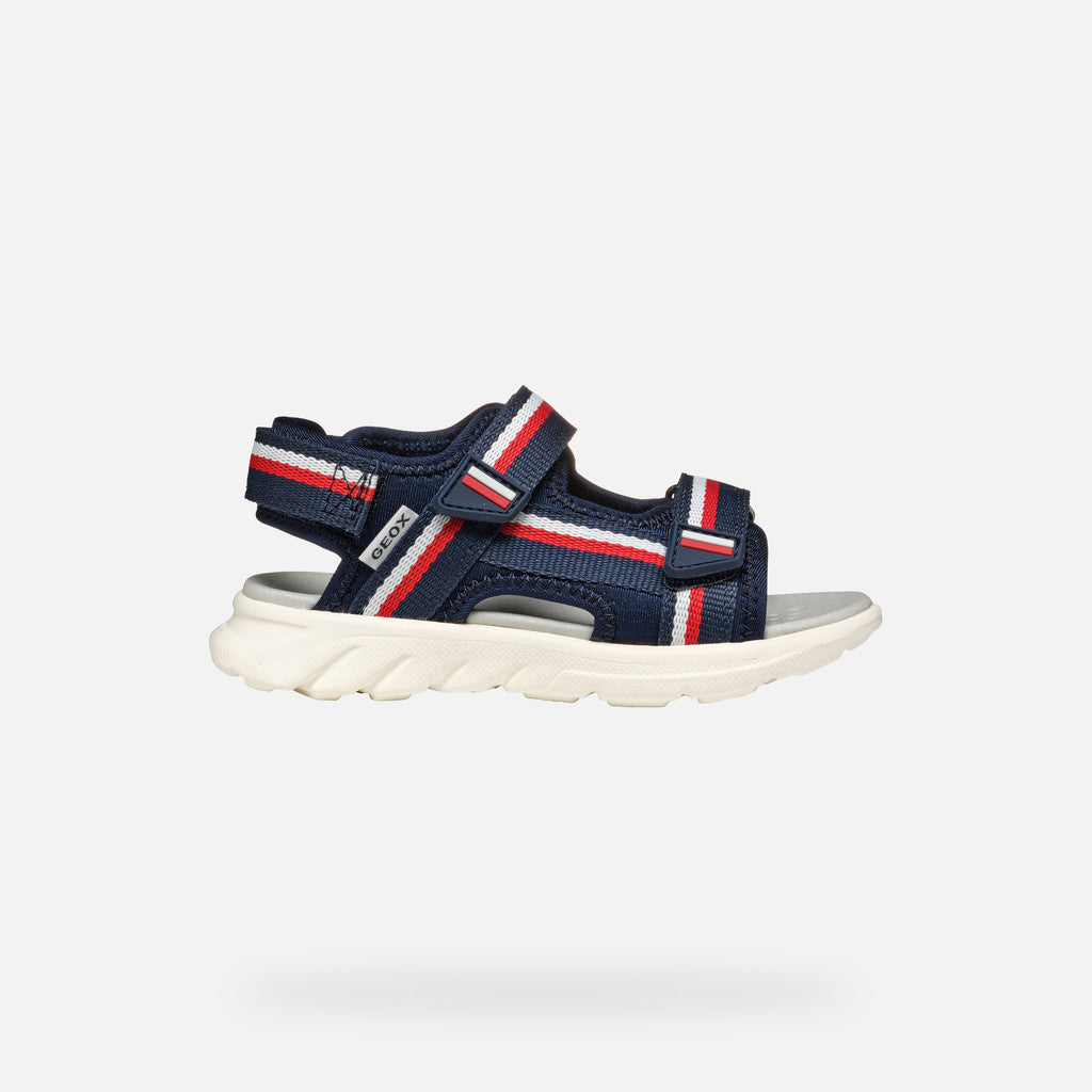 Geox J55F1C J Sandal Airadyuma Navy/Red