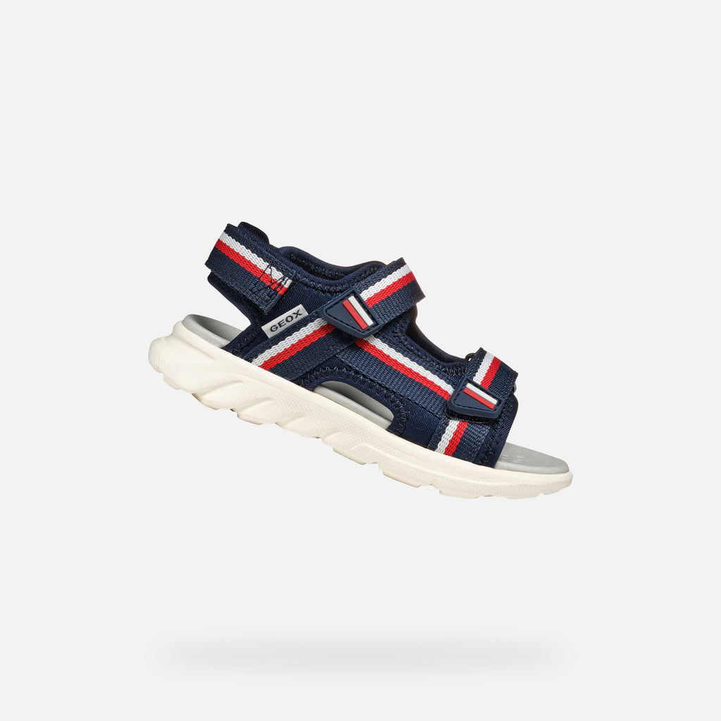 Geox J55F1C J Sandal Airadyuma Navy/Red