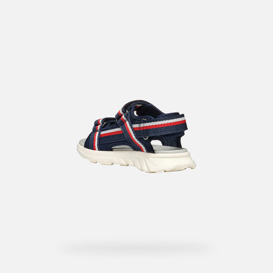 Geox J55F1C J Sandal Airadyuma Navy/Red