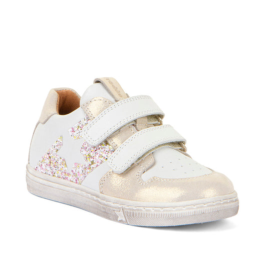 Froddo SS25 G2130315 Shoe -Gold & White / Pink & White