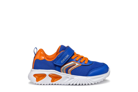 Geox J45DZC Assister- Royal/Orange; Navy/Red; Royal/Lime & Navy/Orange