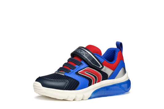 Geox J45LBC J CIBERDRON - Royal/Lime & Navy/Dk.Red