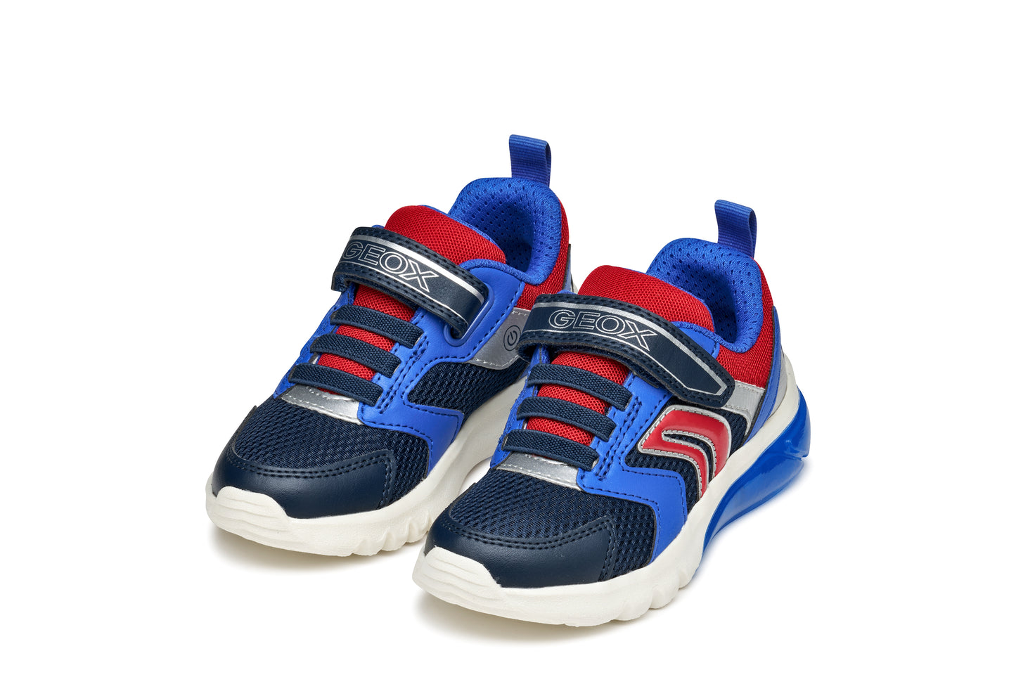 Geox J45LBC J CIBERDRON - Royal/Lime & Navy/Dk.Red