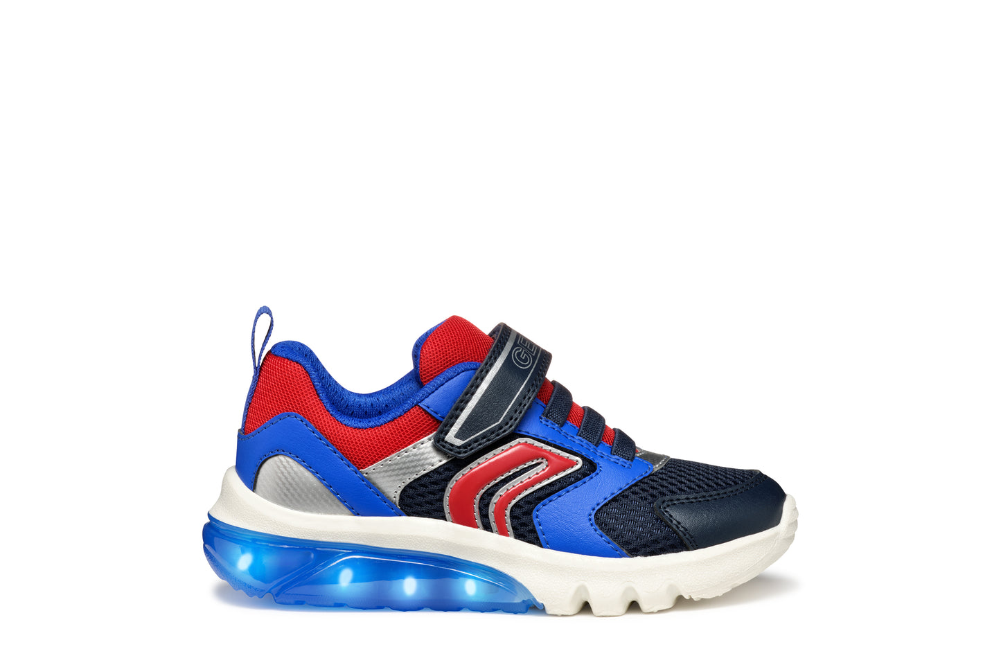 Geox J45LBC J CIBERDRON - Royal/Lime & Navy/Dk.Red