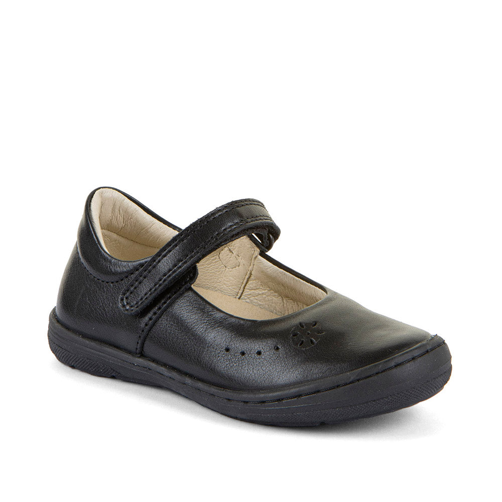 Froddo G3140194 Mia Black Leather Girls School shoe