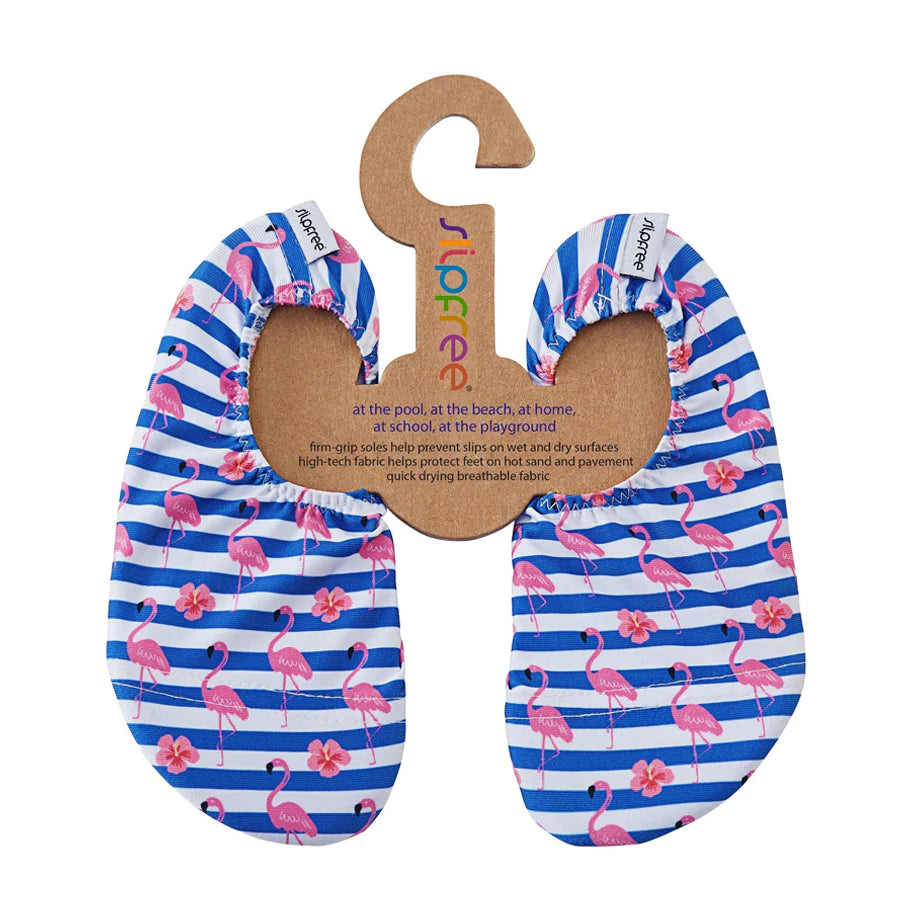 Slipfree stripe flamingo shoes