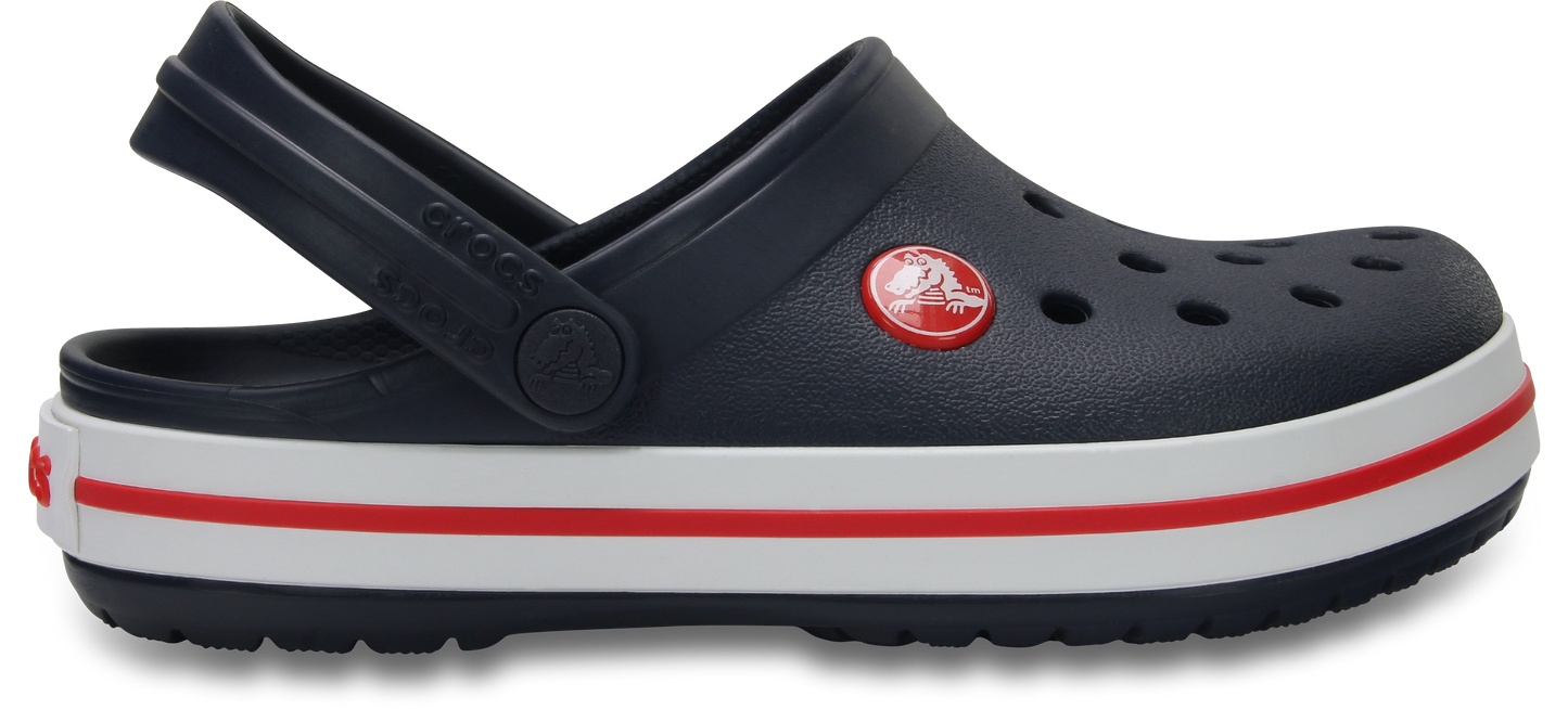 CROCS KIDS Crocband Clog - Navy/Red & Black/White