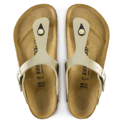 Birkenstock Gizeh Birko-Flor Gold NARROW FIT