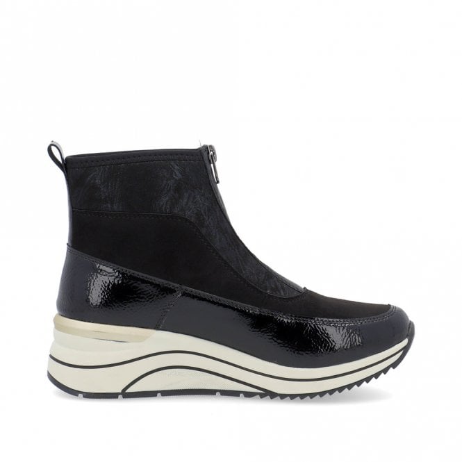 Remonte DOT71 Zip Ankle Boot black or beige