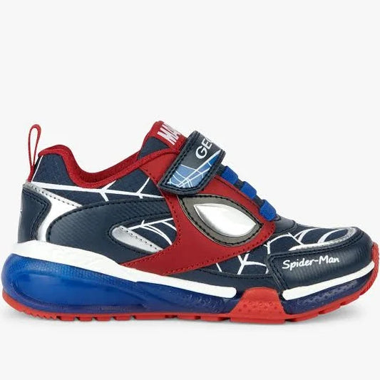 Geox marvel Black Panther and Spider-Man lighted trainer J36FEB