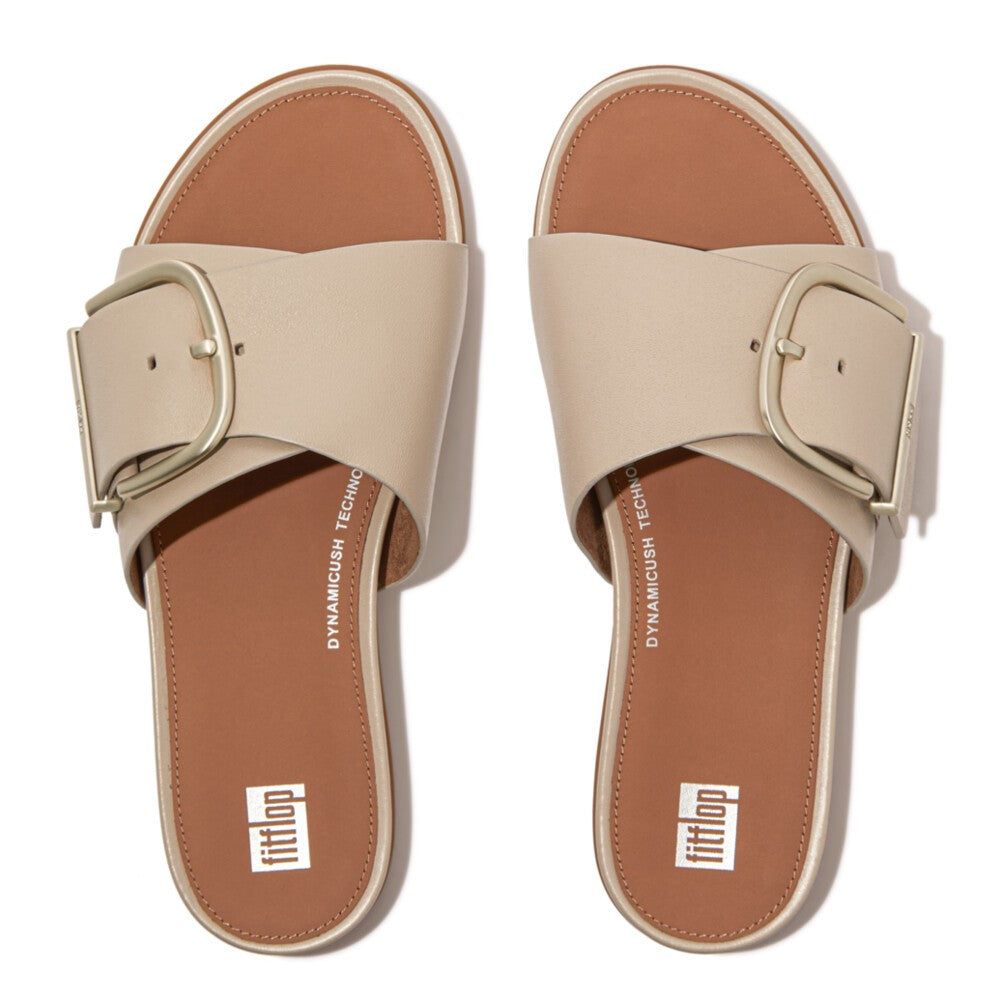 Fitflop Gracie Maxi Buckle Leather Slides