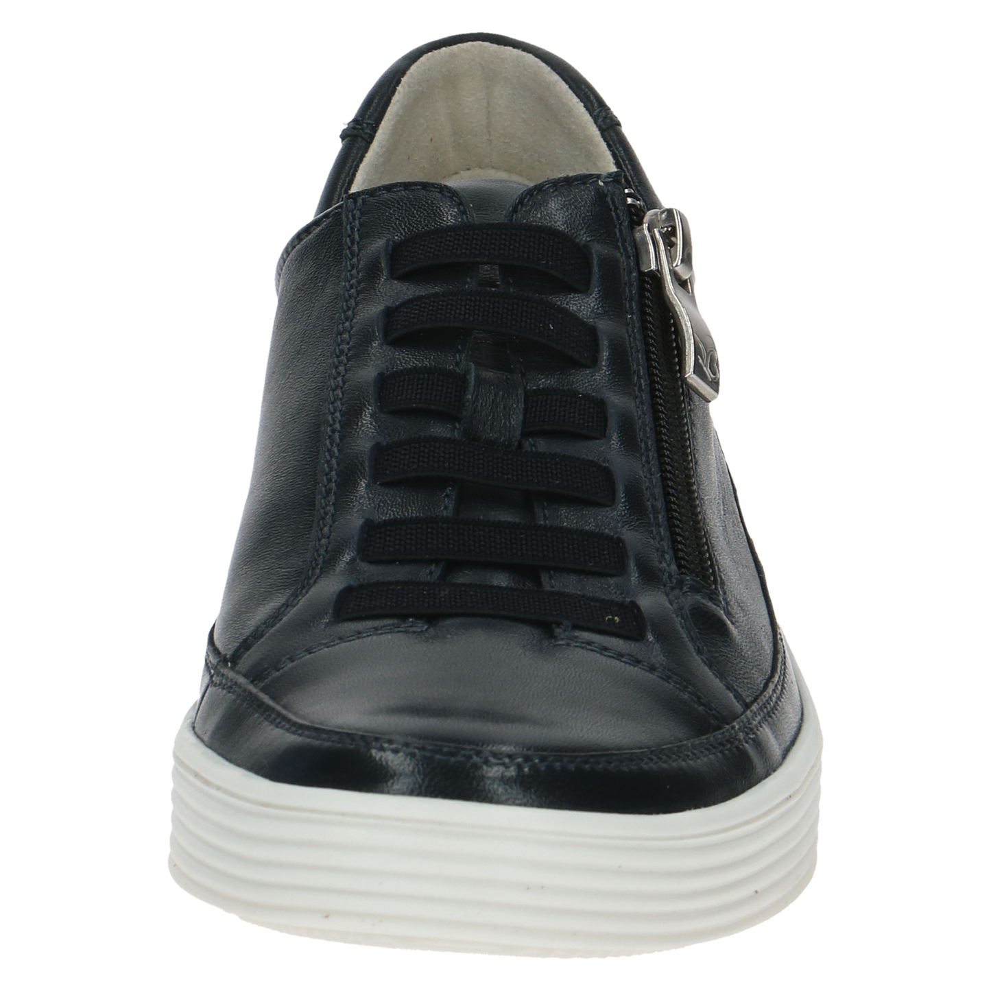 Navy Soft Nappa Leather Trainer Slip on Caprice 23755-20