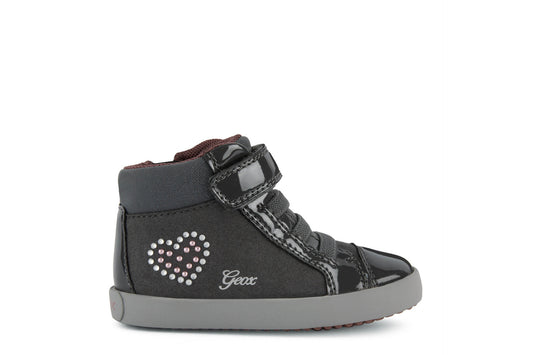 GEOX B261MA Gisli Dk Grey High Top Sneaker