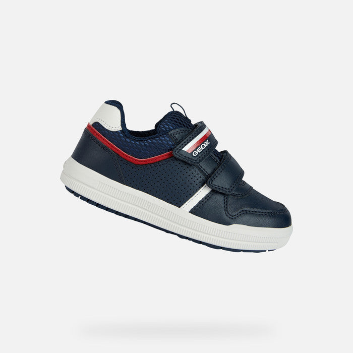 Geox Arzach boys navy/red low cut sneakers J354AA