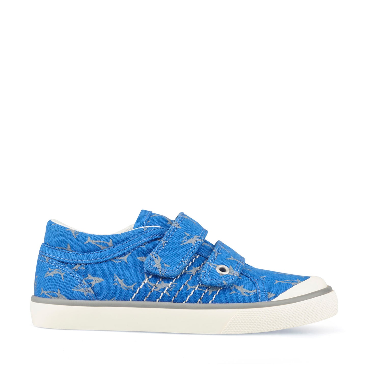 Start-Rite Canvas Wave Blue Shark