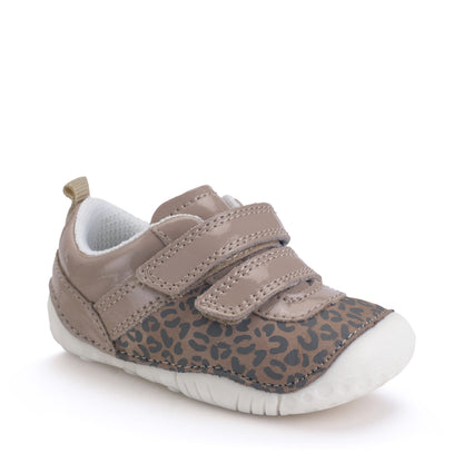 Start-rite Little Smile Shoes- Taupe & Berry