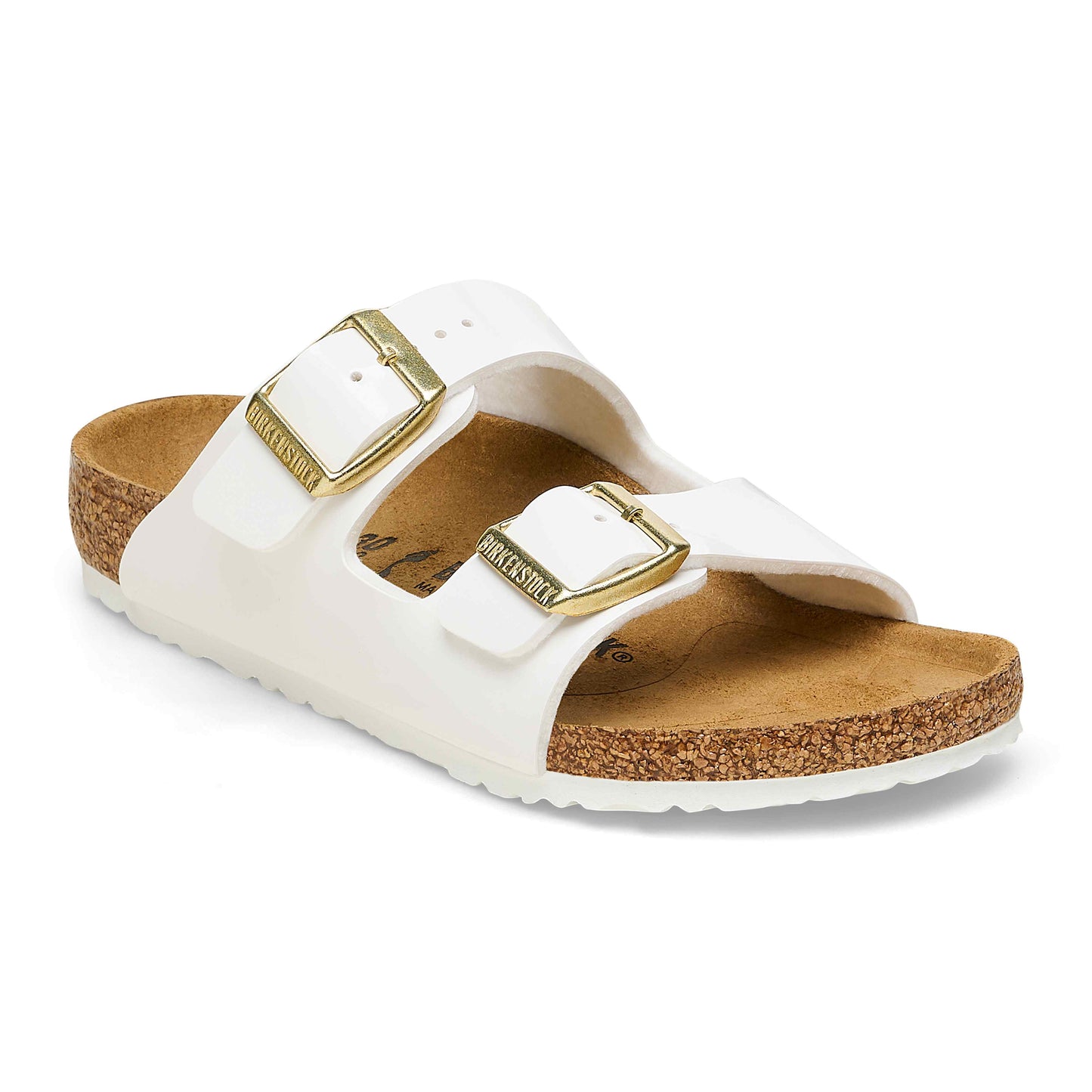 Birkenstock Arizona Birko-Flor Patent White