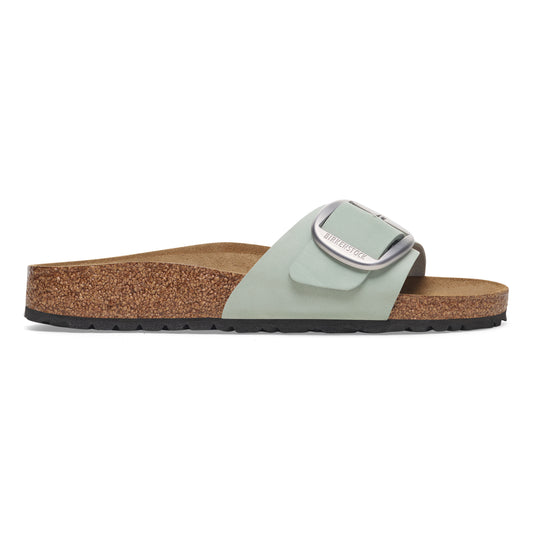Birkenstock Madrid Big Buckle Natural Leather Patent High Shine Pure Sage