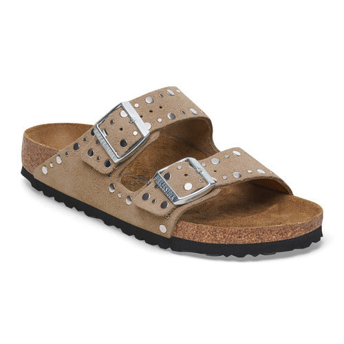 Birkenstock Arizona Rivet Suede Leather - Taupe