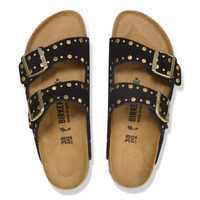 Birkenstock Arizona Rivet Black Suede