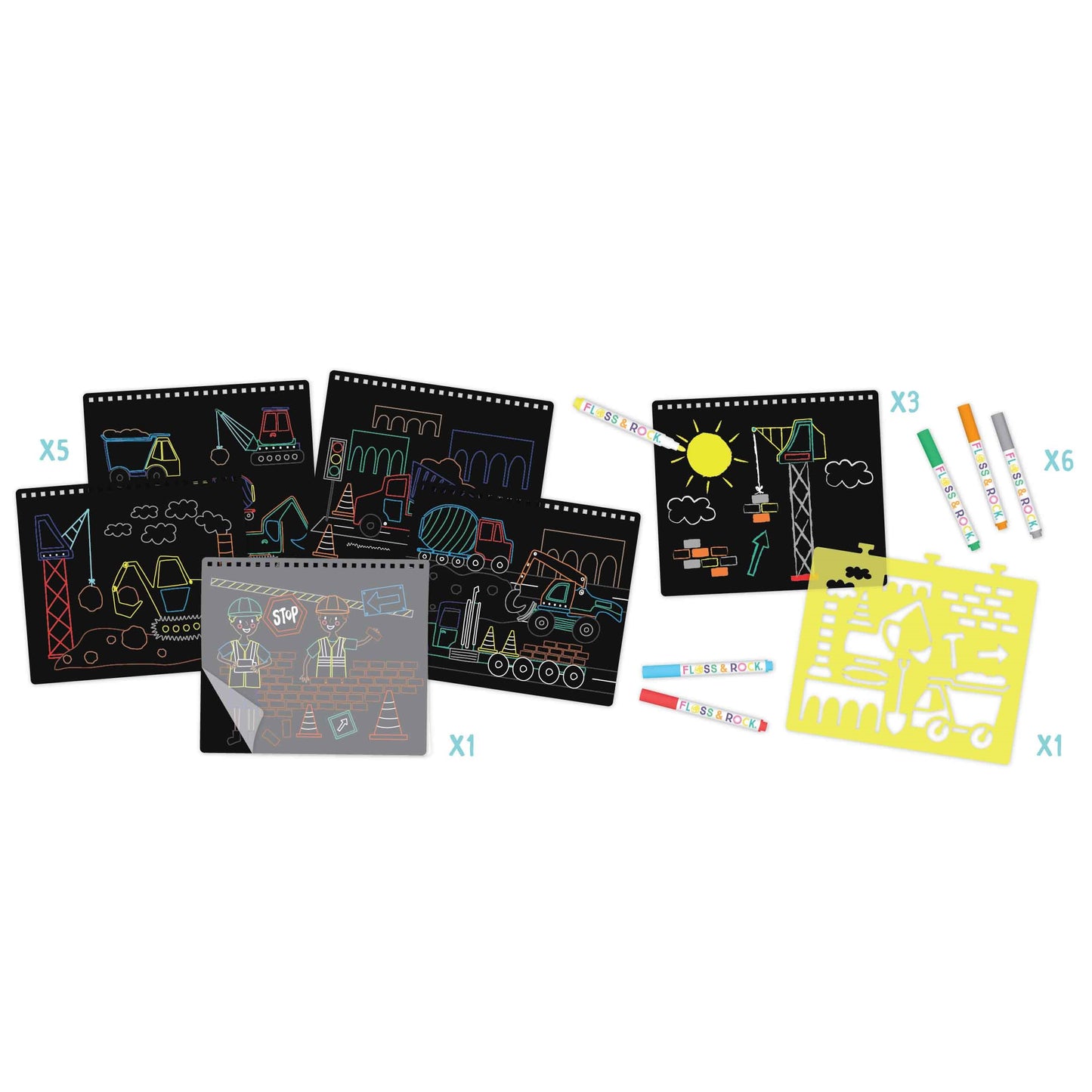 Floss & Rock Chalk Board Sketchbook - Construction